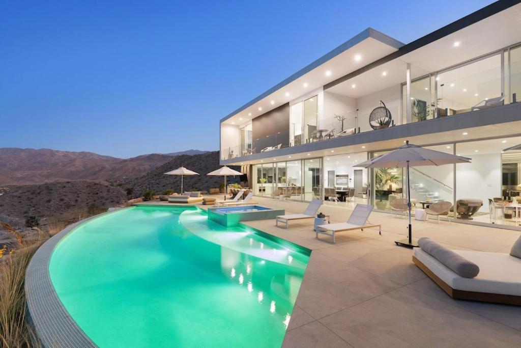 The Dream House Modern Estate Perched Above Palm Desert Villa Exterior photo